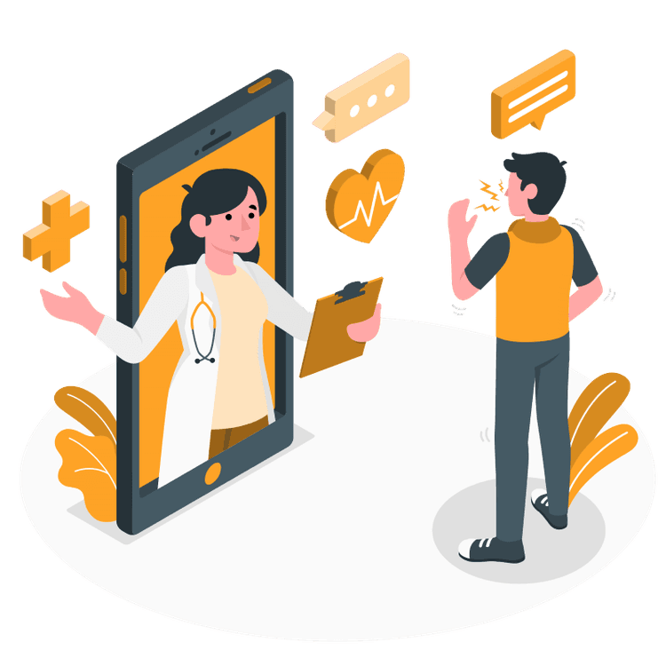 Healthcare analytics illustration